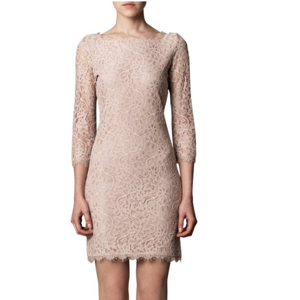 DVF Zarita nude dress size 8 EU 40